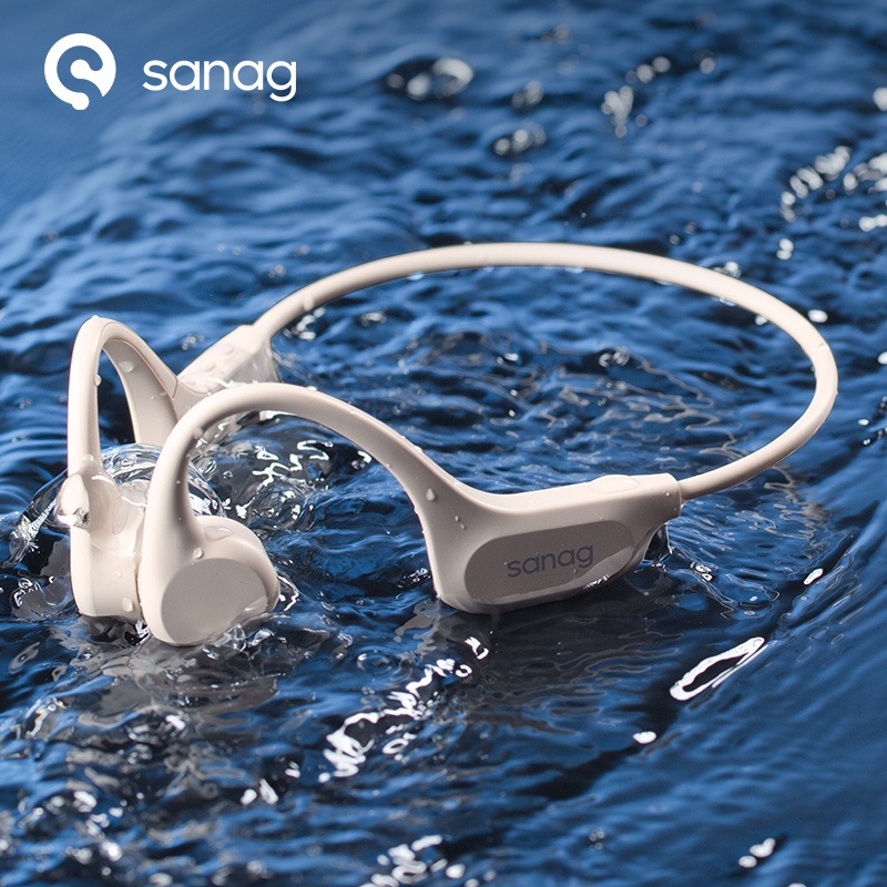 Bone Conduction Running Headphones - Sanag B60S IPX8 Zwemmen Bluetooth Oordopjes