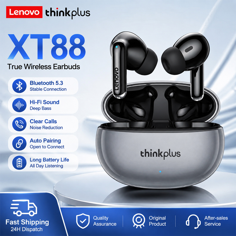 Anc Wireless Over Ear Headphones - Lenovo XT88 draadloze Bluetooth-hoofdtelefoon met ingebouwde