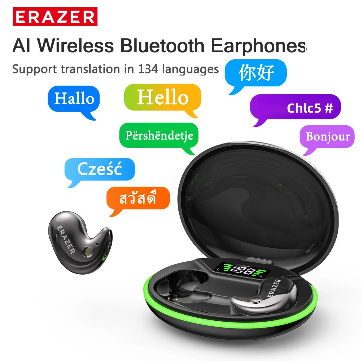 Sleep Mask Headphones Bluetooth - EARZER XF58 In-Ear Bluetooth Hoofdtelefoon Met