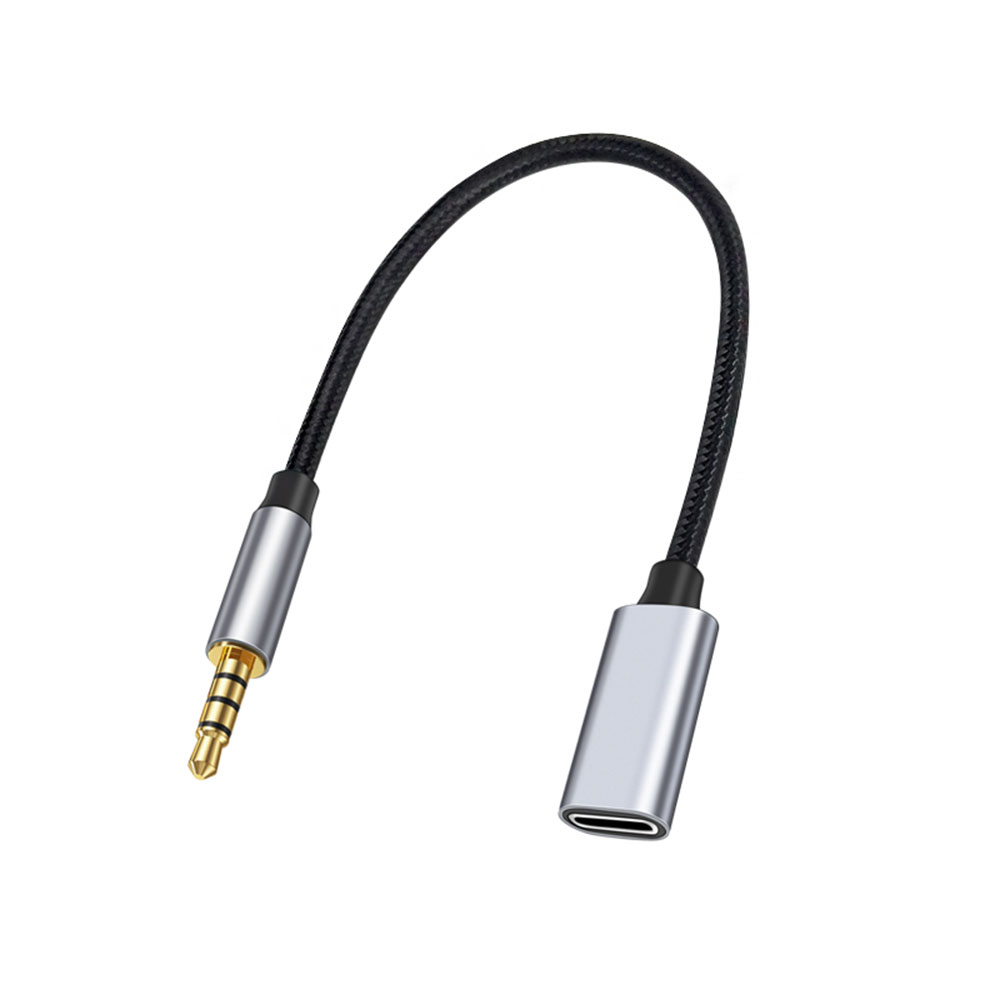 Type C Wired Earphones With Mic - 3,5 mm mannelijk naar Type-C Aux-audioadapter