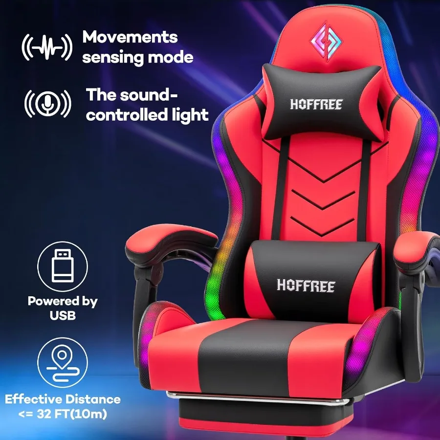 RGB-gamingstoel met luidspreke - Speakers recensie en prijs